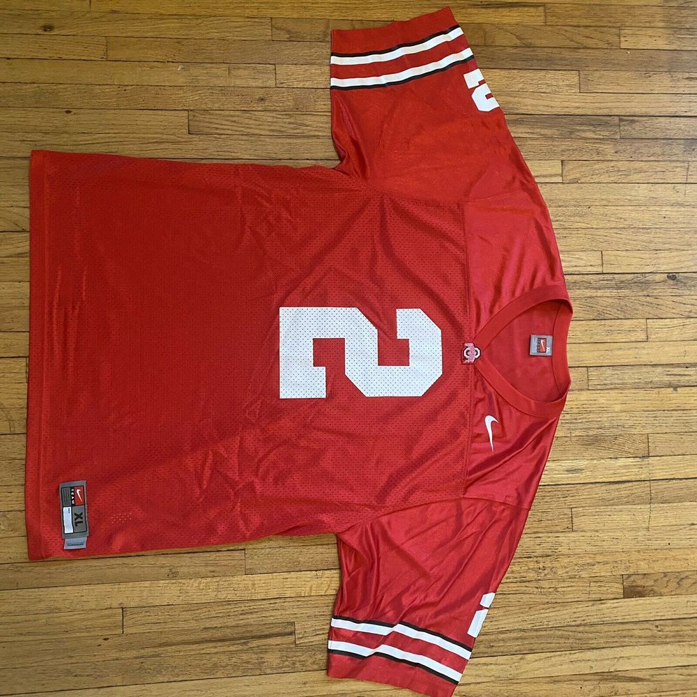 Ohio State Nike Football Jersey Adult XL #2 Red